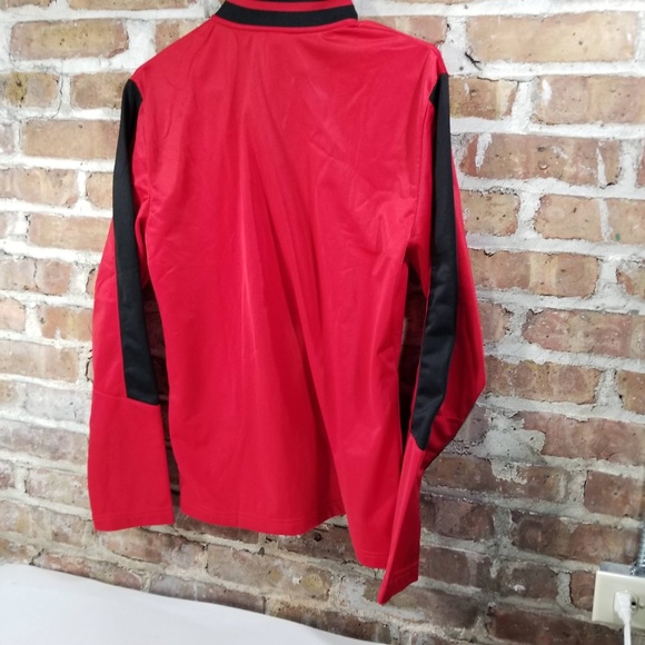 🌲And1 red/black longsleeve zip up with collar. - Picture 2 of 5